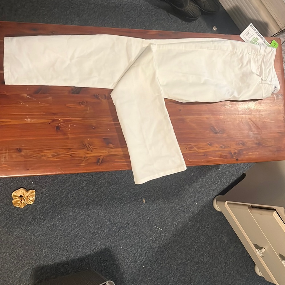 NEW white boot cut pants